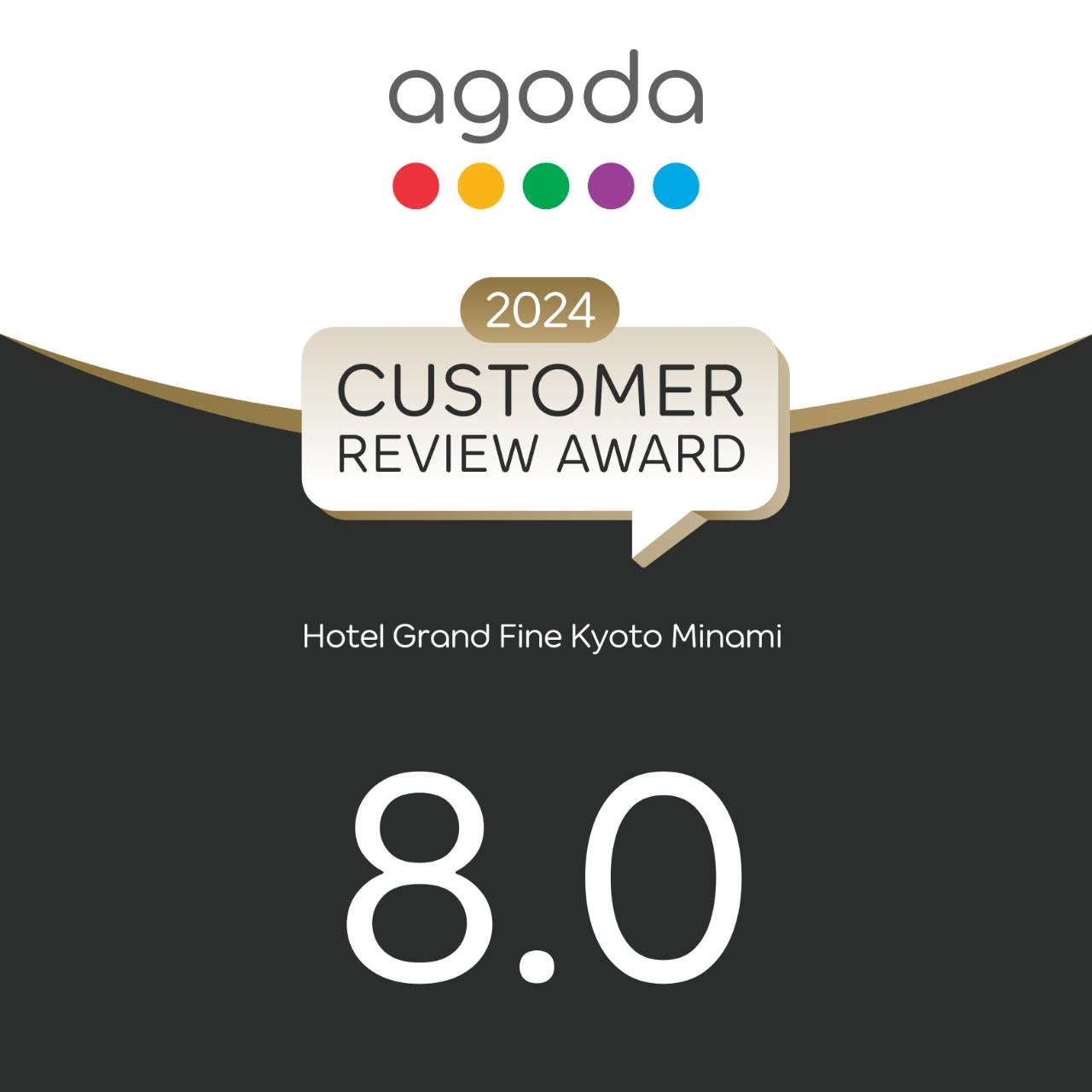 Agoda customer Review Award 2024